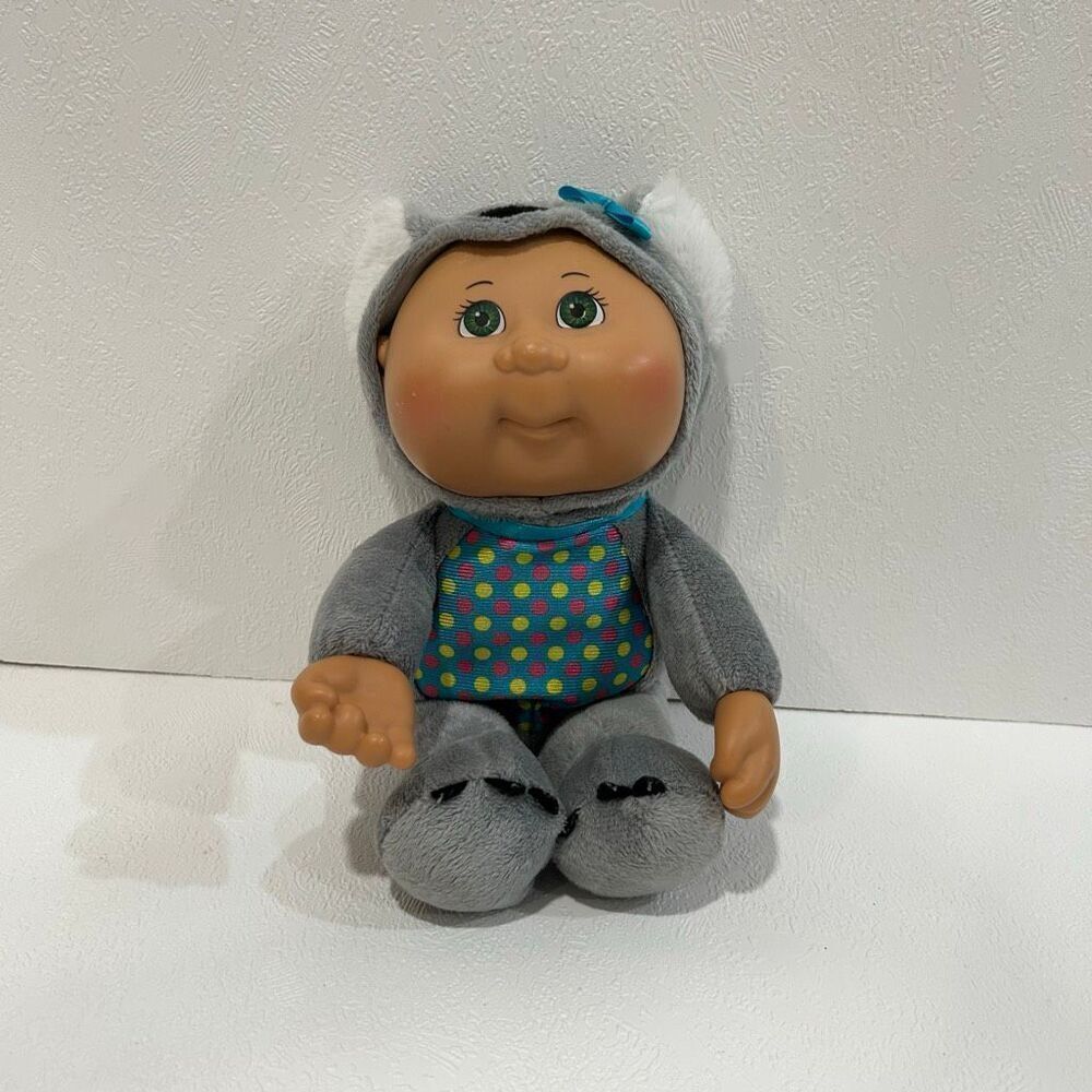 Cabbage Patch Kids Koala Costume Doll Vintage CPK Plush Outfit Green Eyes